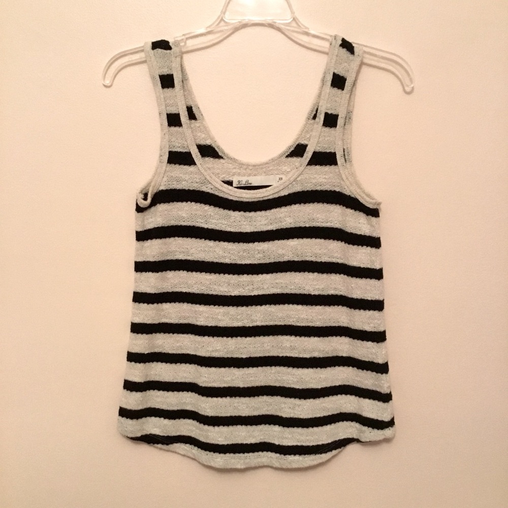 B&W Stripe Tank Top